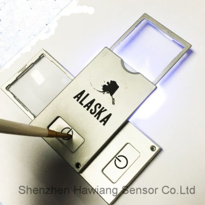 Wholesale LED Magnifier Card with Light for Reading (HW-212N)